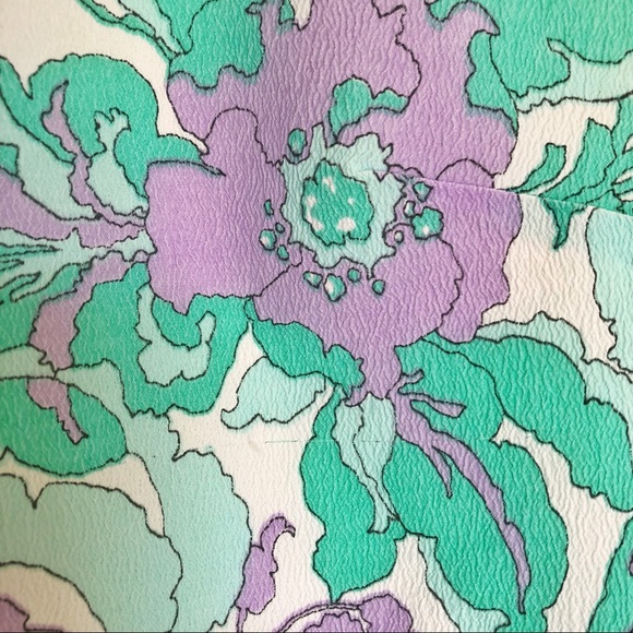 Vintage 60’s Mod Shift Psychedelic Flower Dress - Picture 4 of 7